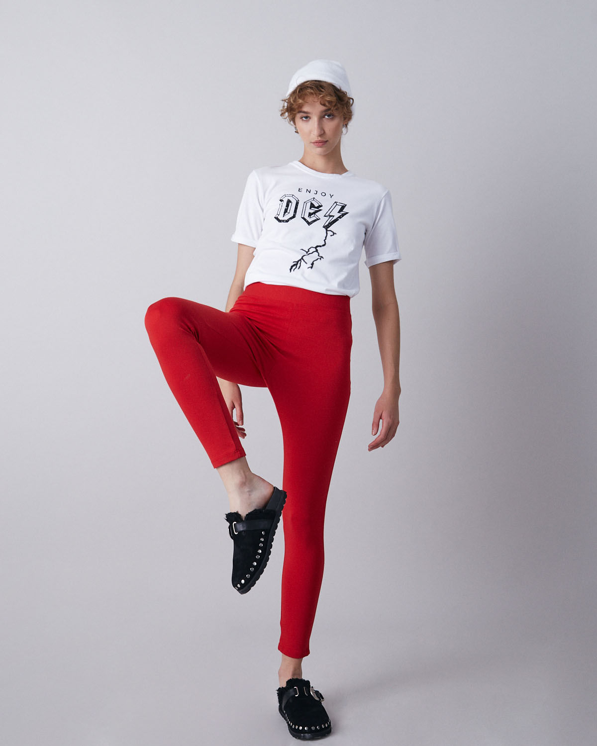 Pantalón legging Reese BlusteIn de Desiderata en color rojo — imagen 2