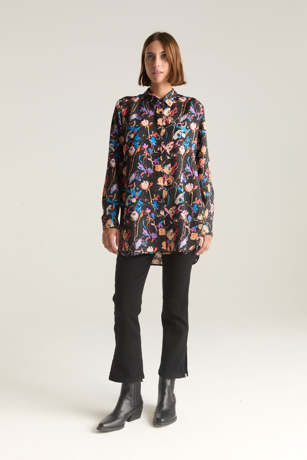 Camisa arty bloom print Desiderata