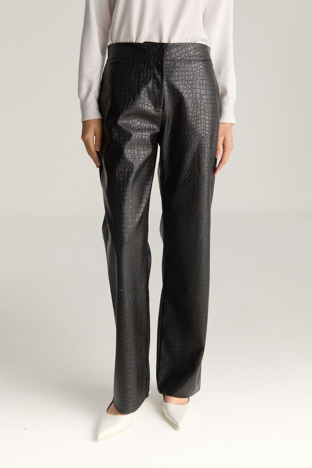 Pantalon vegan croco de Desiderata — imagen 2