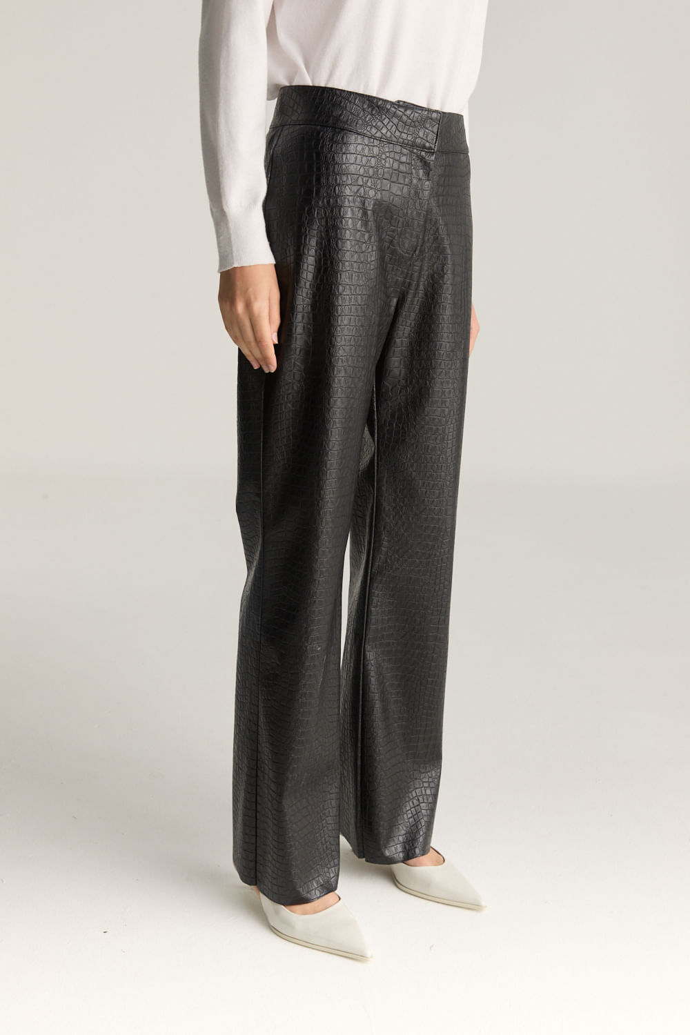 Pantalon vegan croco de Desiderata — imagen 3