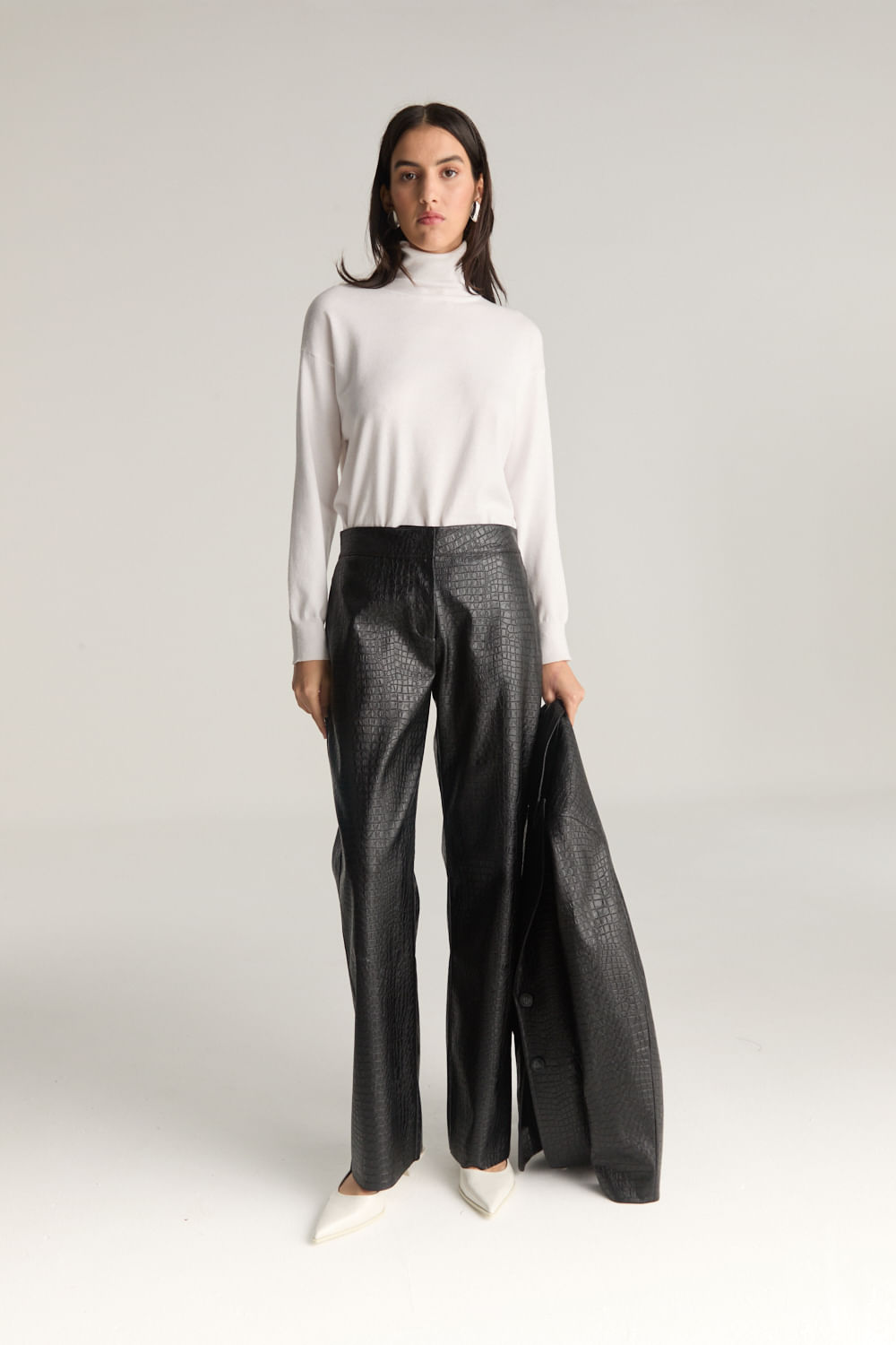 Pantalon vegan croco de Desiderata