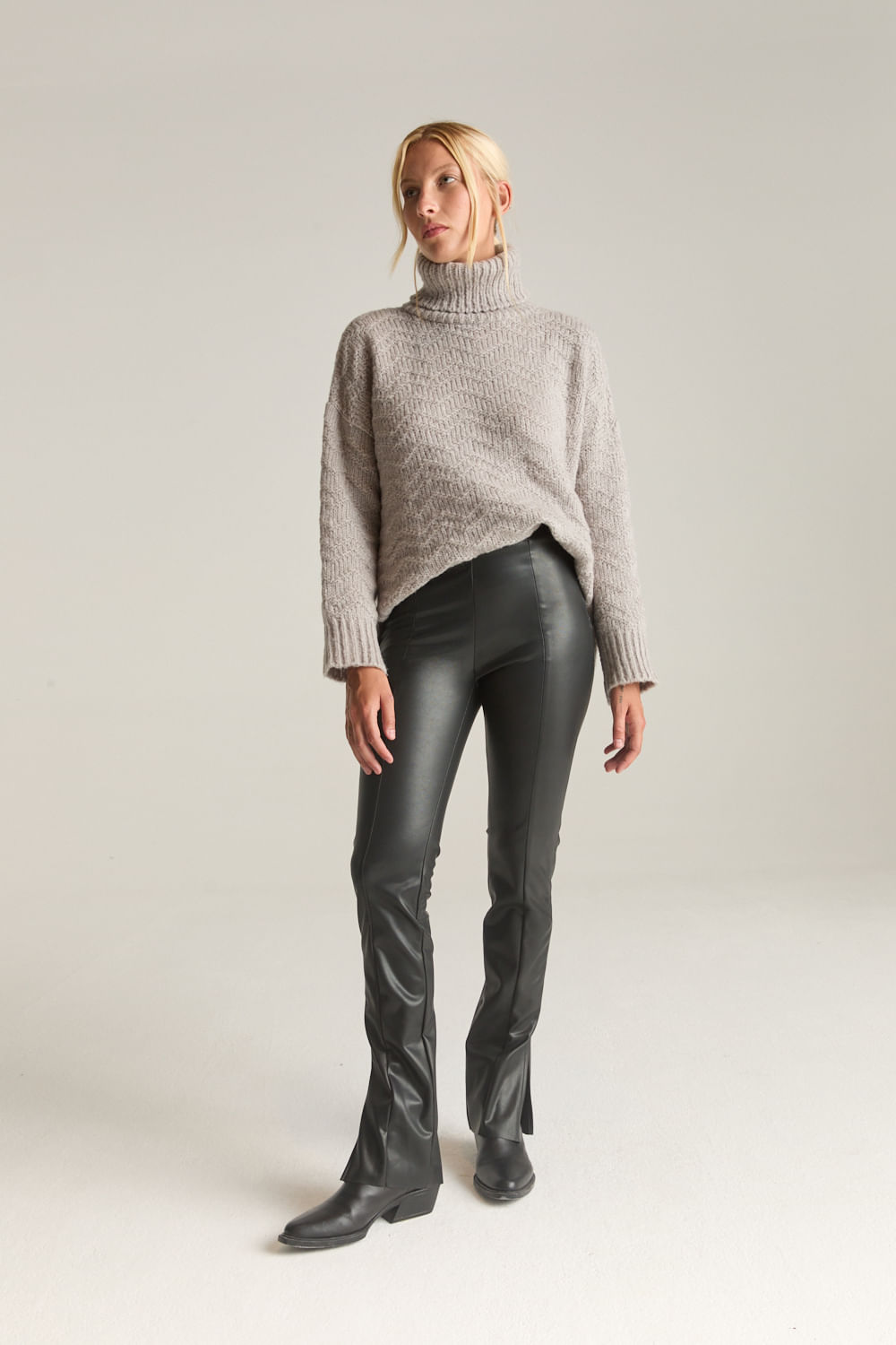Pantalon legging vegan leather