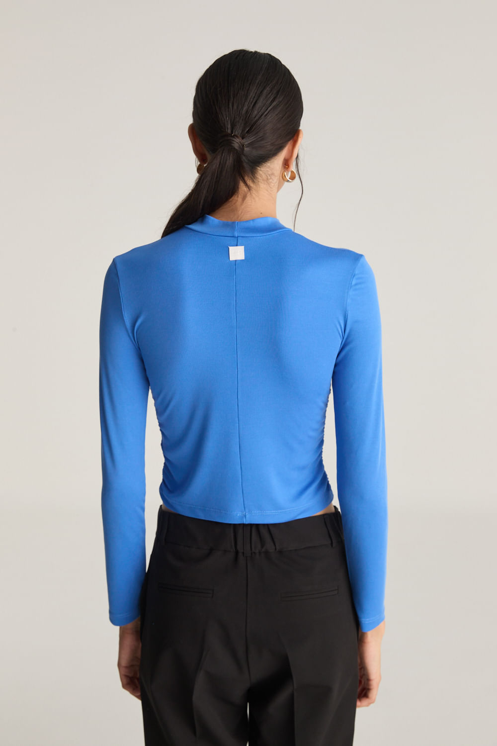 Remera ribbed gather Bella de Desiderata — imagen 4