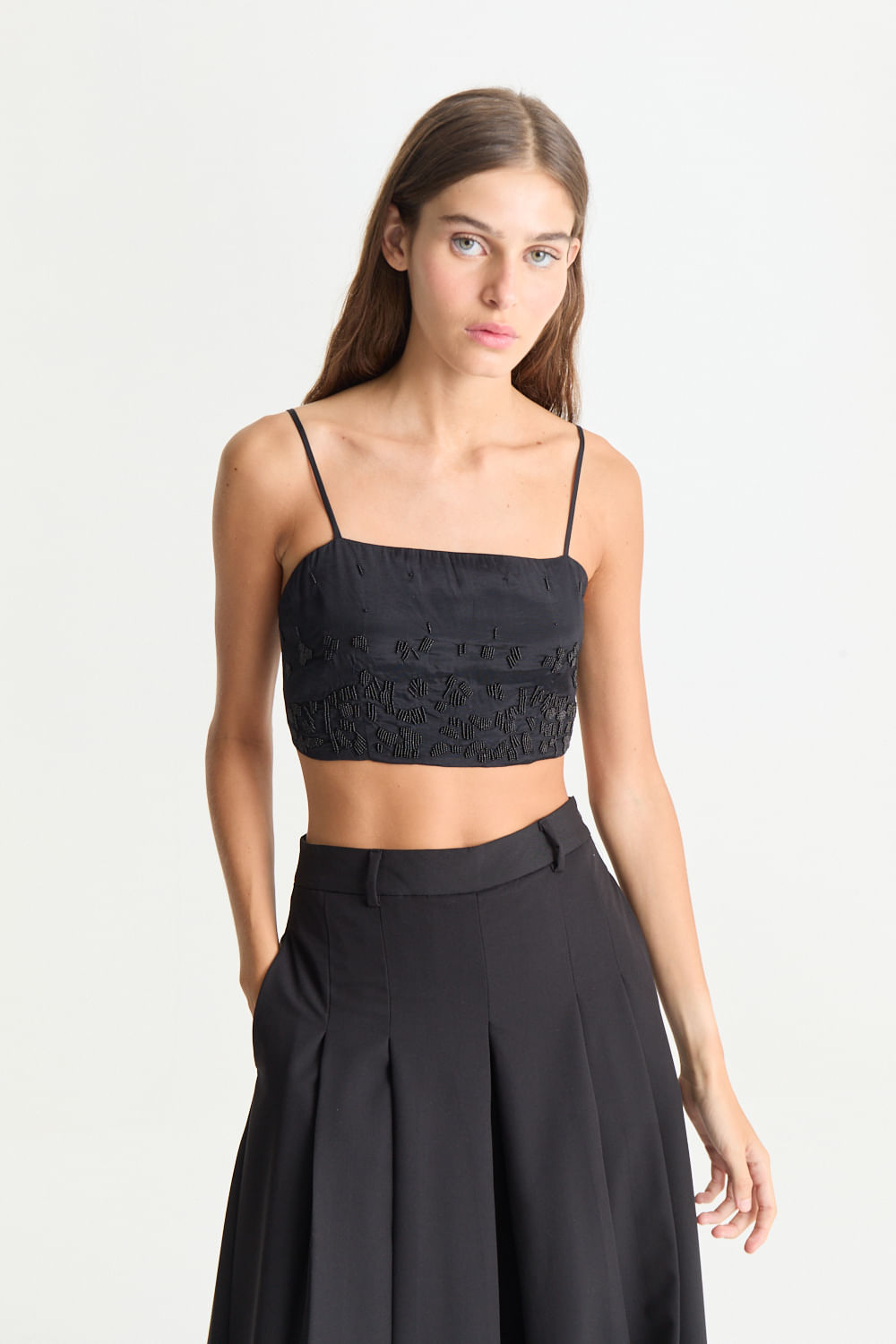 Top bra embroidery night Desiderata