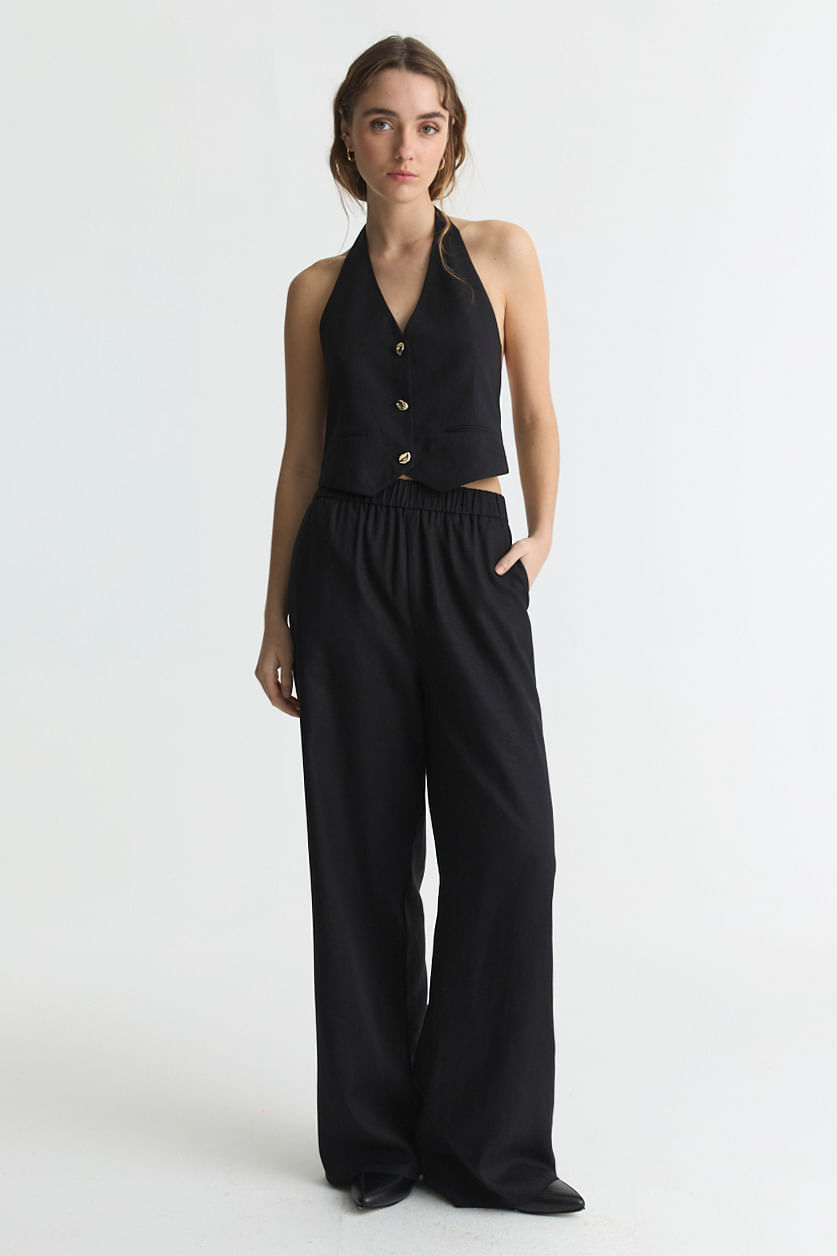 Chaleco de lino low back de Desiderata