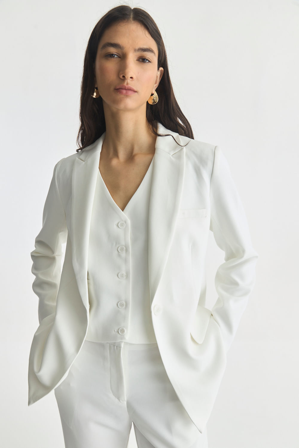 Blazer negro Aretha de Desiderata