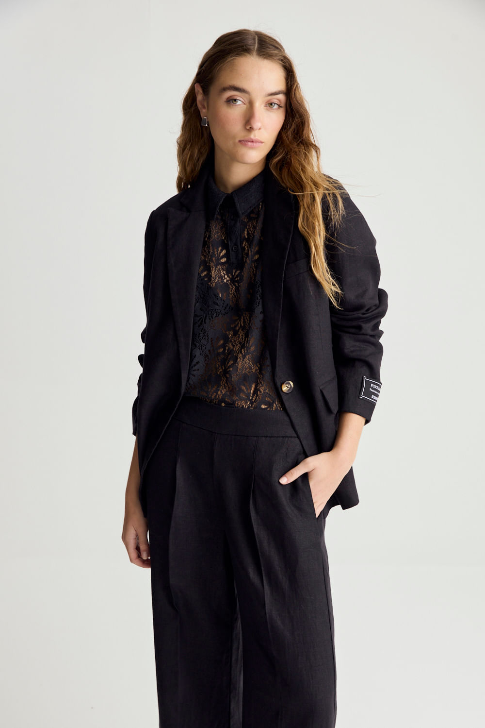 Blazer de lino Moonstone