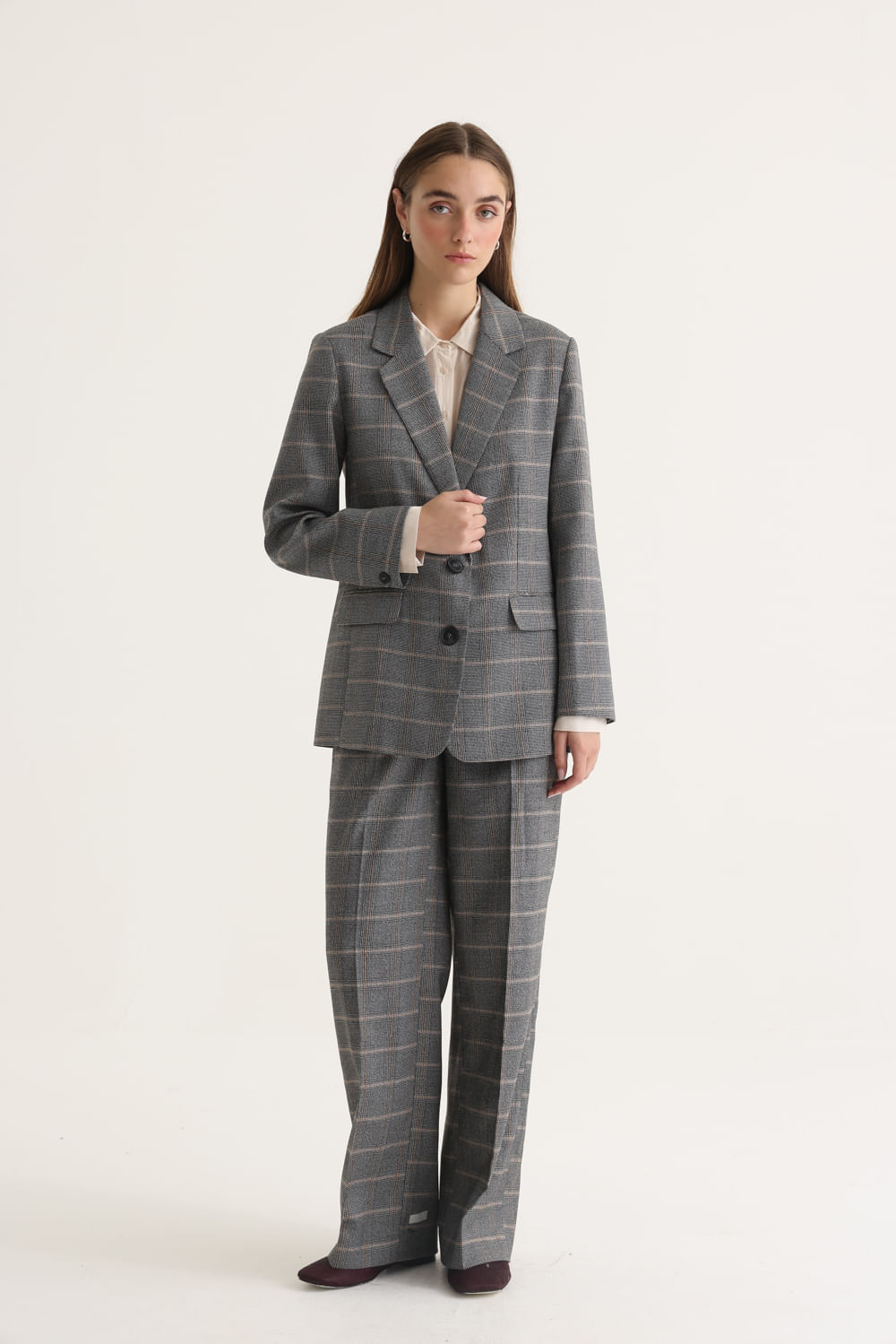 Desiderata blazer PPE de gales con lurex — imagen 4