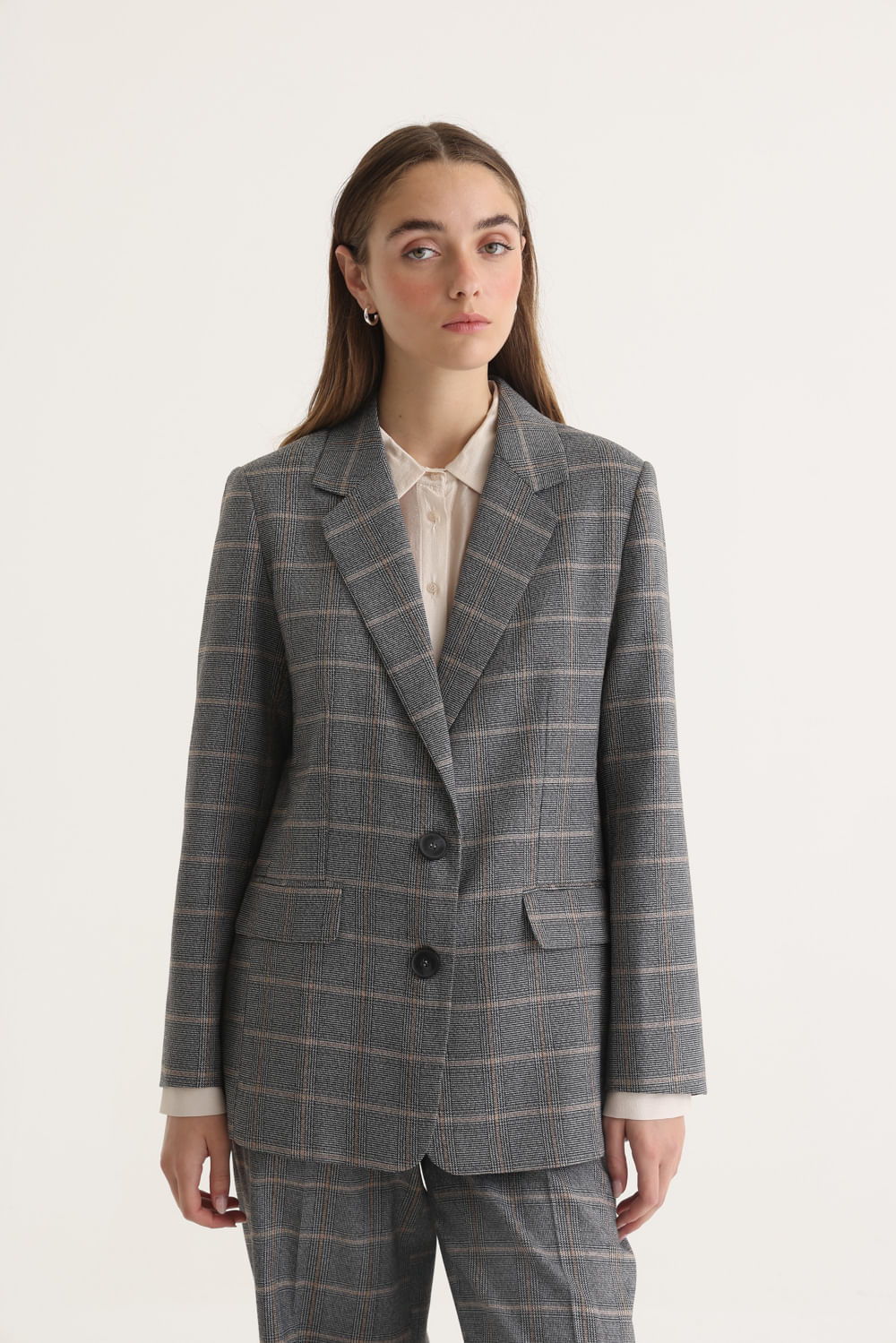 Desiderata blazer PPE de gales con lurex — imagen 5