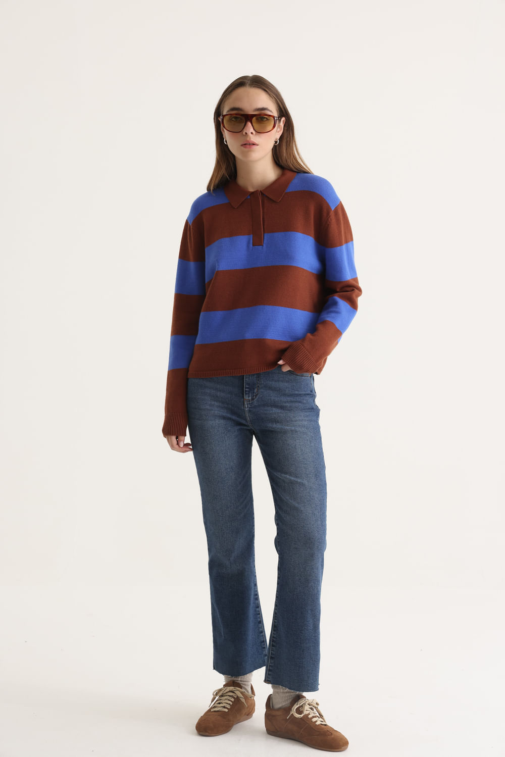 Sweater stripe polo Desiderata — imagen 2