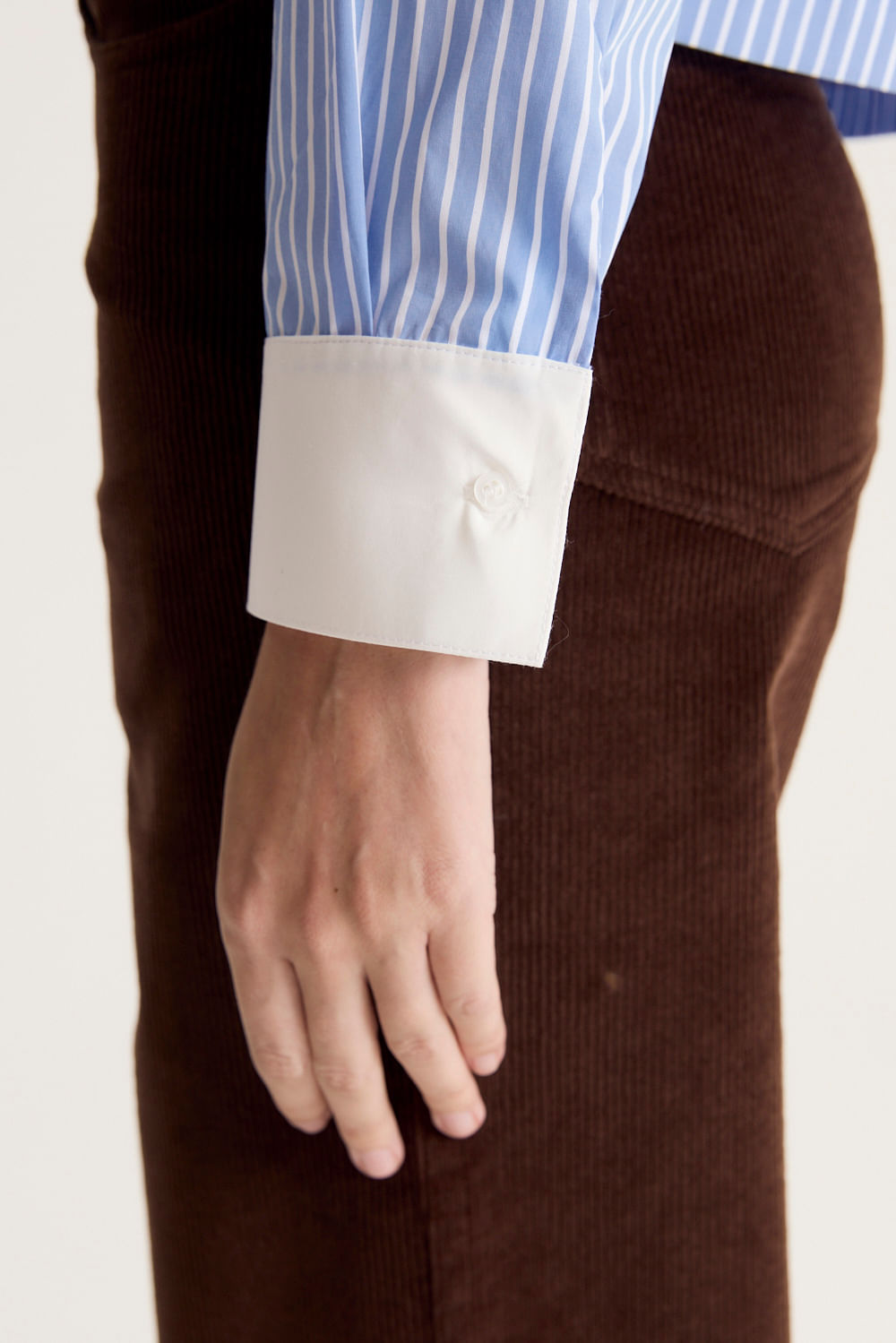 Camisa striped white collar Desiderata — imagen 5
