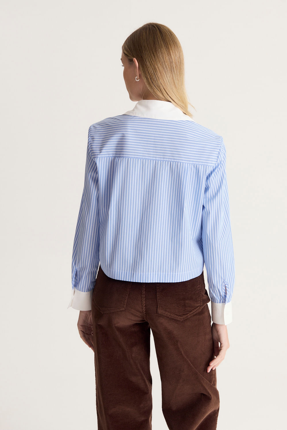 Camisa striped white collar Desiderata — imagen 6