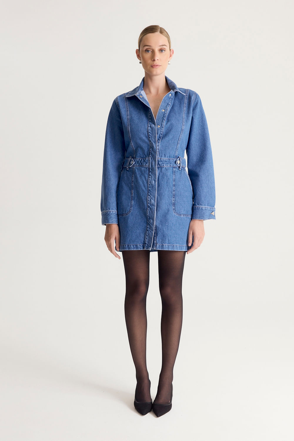 VESTIDO ML DENIM — imagen 3