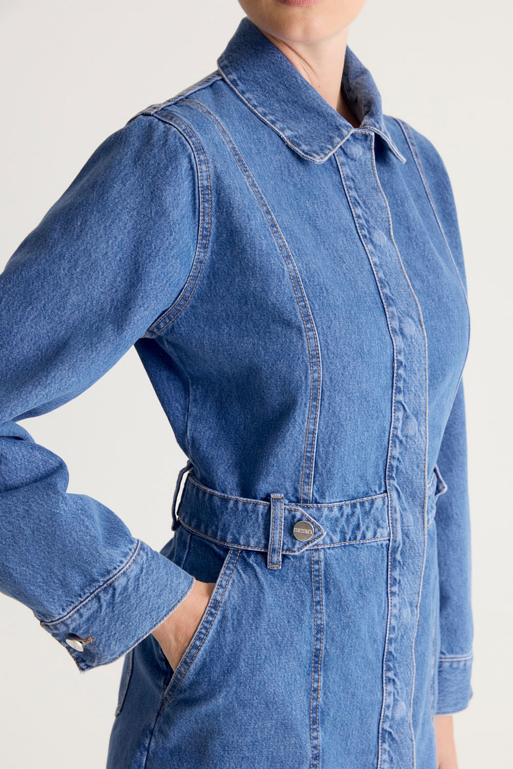 VESTIDO ML DENIM — imagen 4