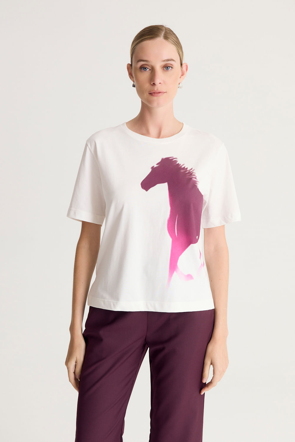 REMERA COTTON PRINT HORSE