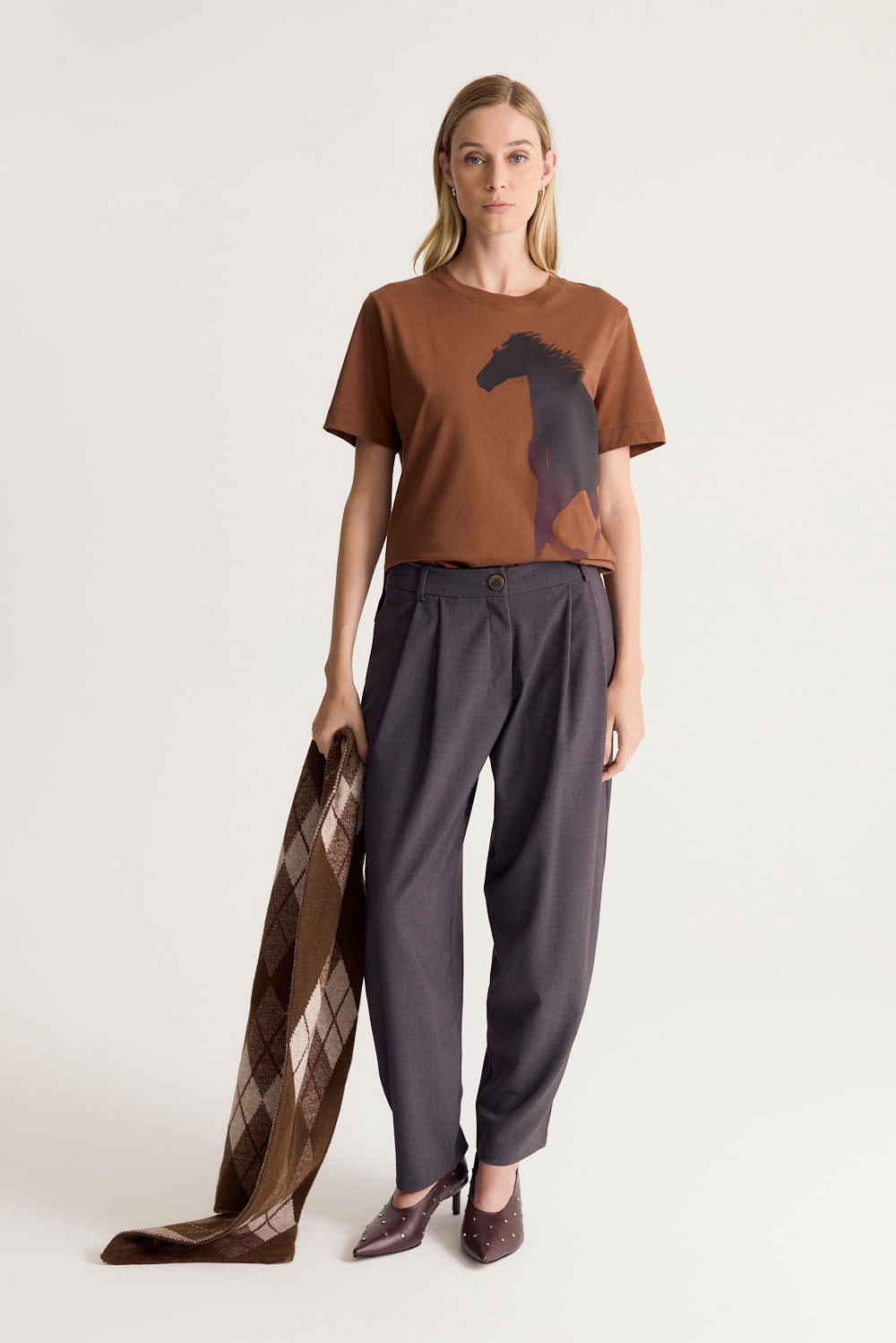 REMERA COTTON PRINT HORSE