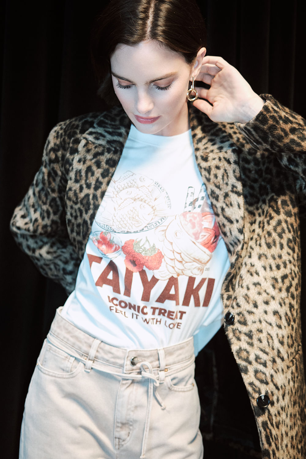 Remera cotton print taiyaki
