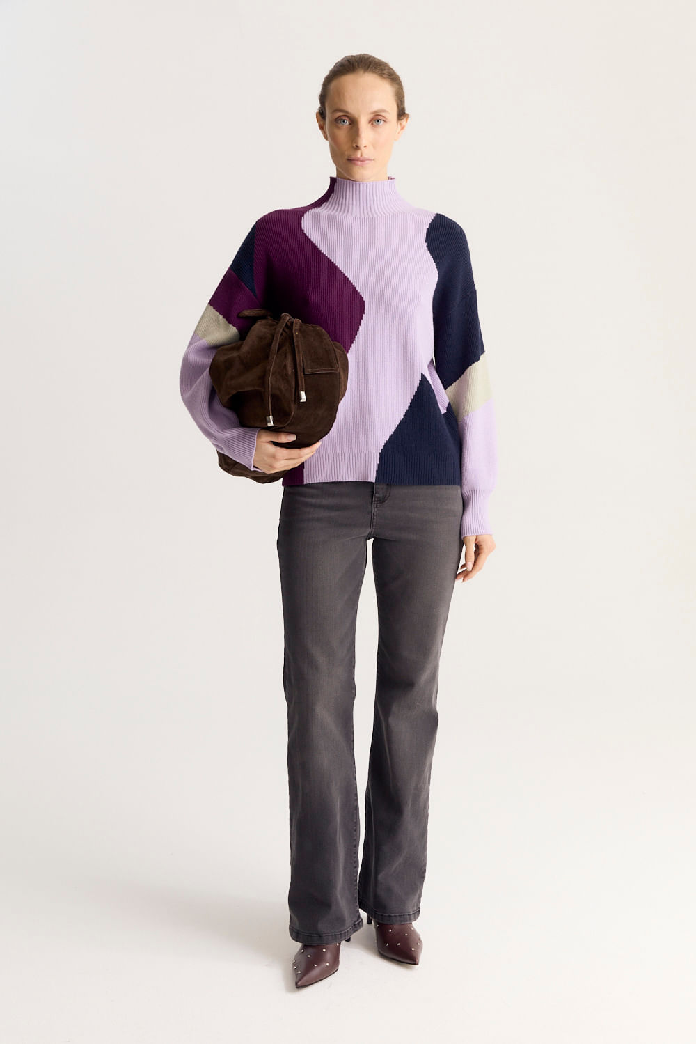 SWEATER INTARSIA KNIT