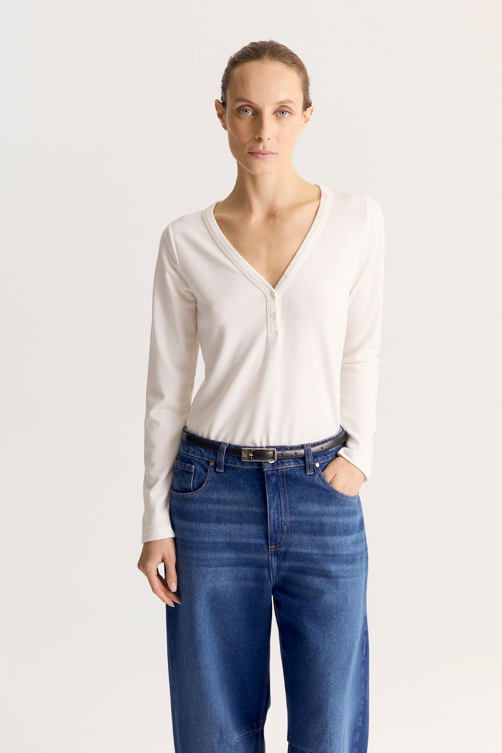 REMERA RIBBED GLOW BEE