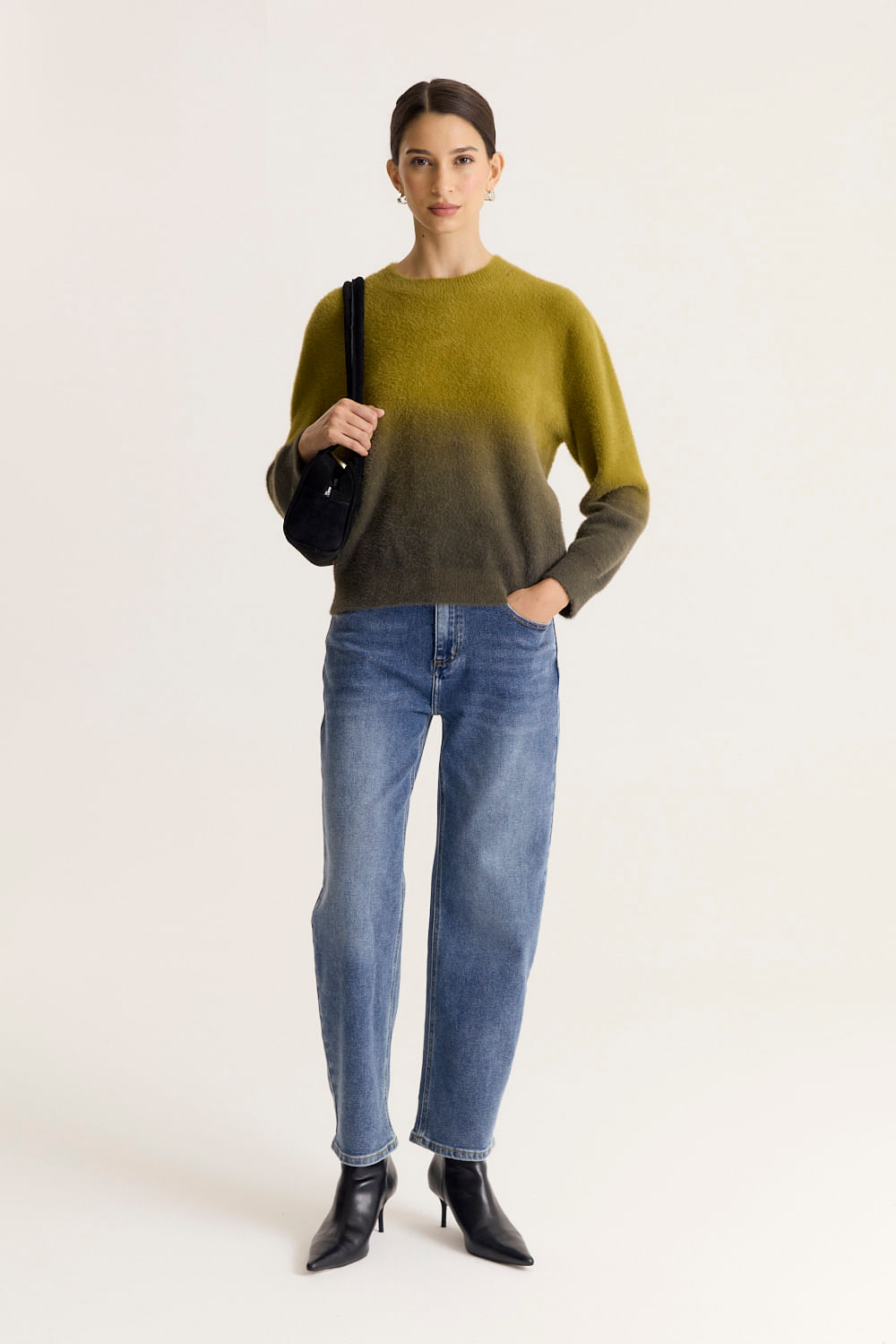 SWEATER ERODED FUR