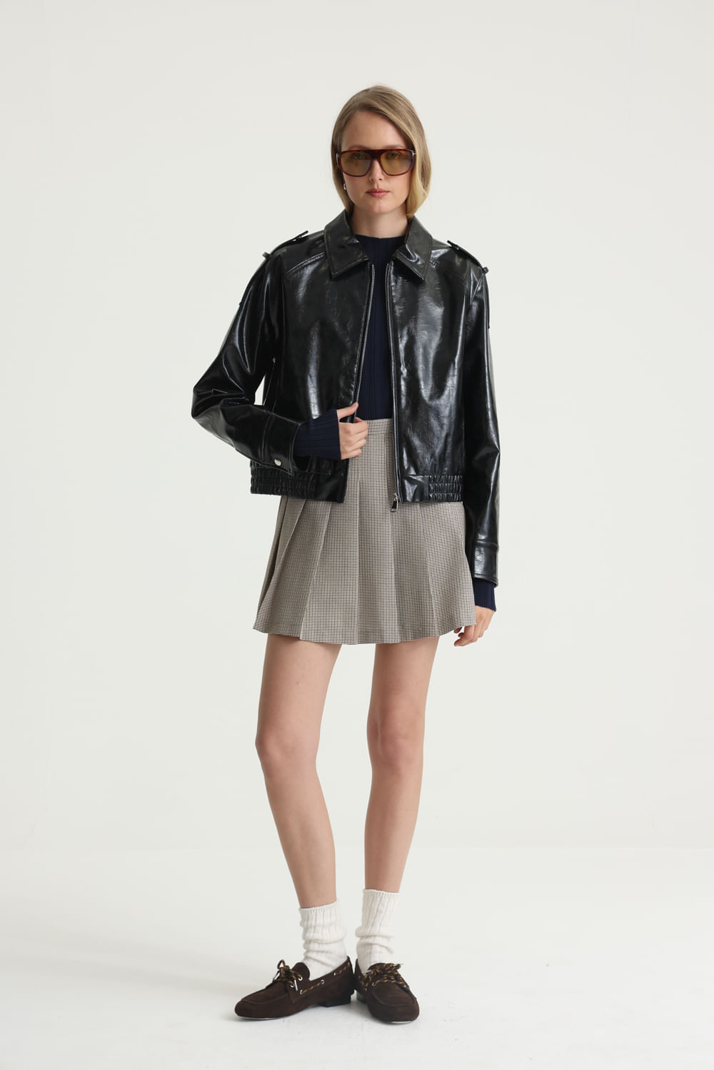 Pollera pied de poule preppy Desiderata — imagen 2