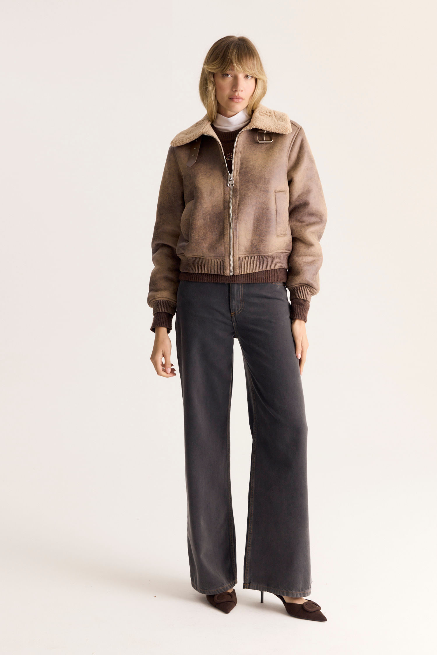 CAMPERA AVIADOR NOBUCK