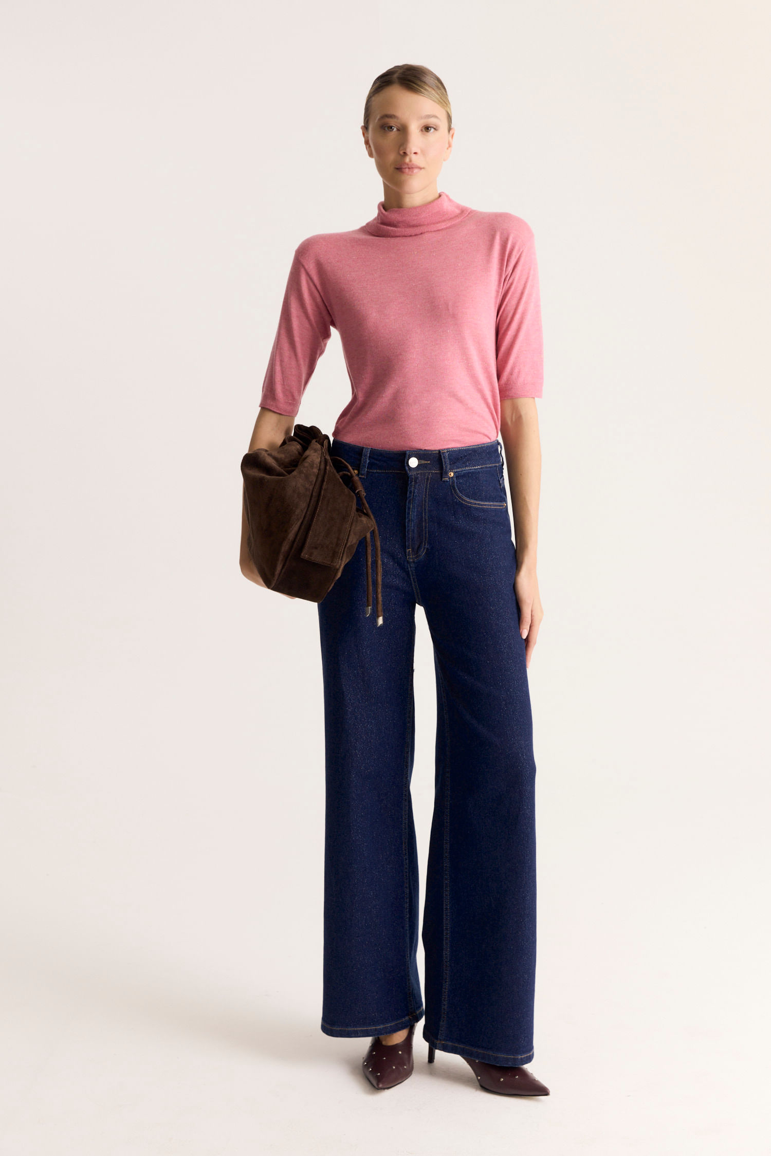SWEATER TURTLE ESSENTIAL LUREX