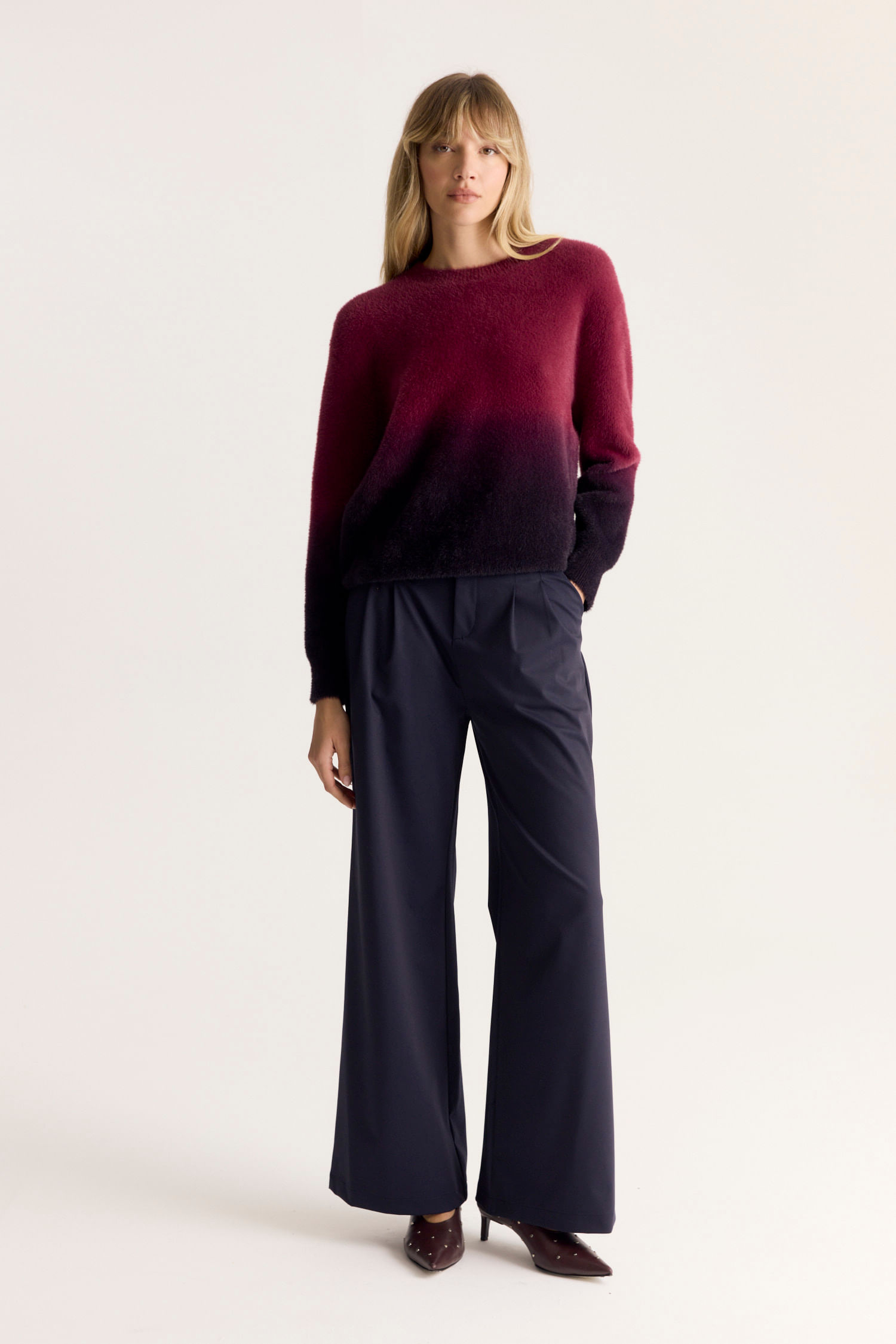 SWEATER ERODED FUR