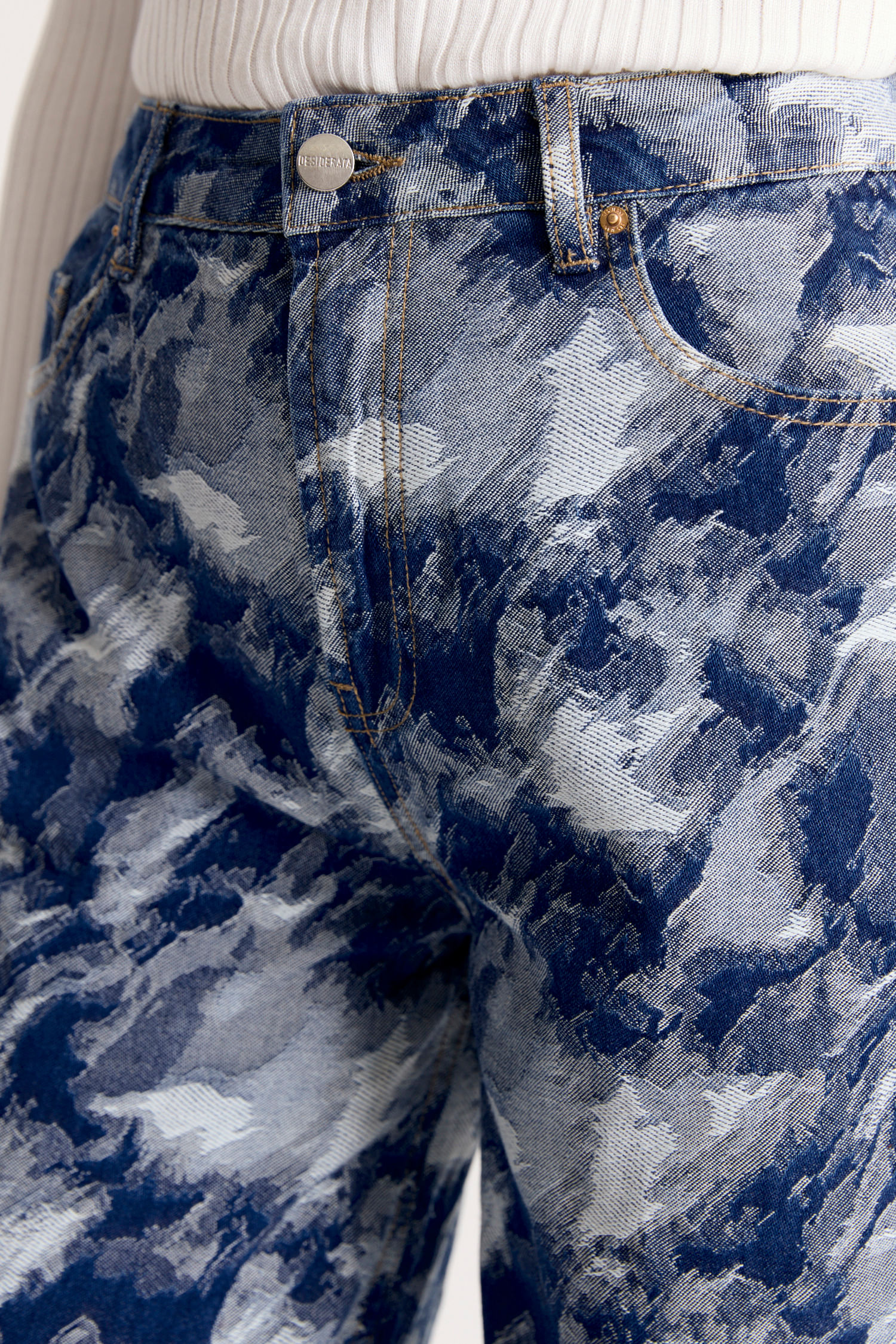 Jean jacquard wide leg desiderata — imagen 5