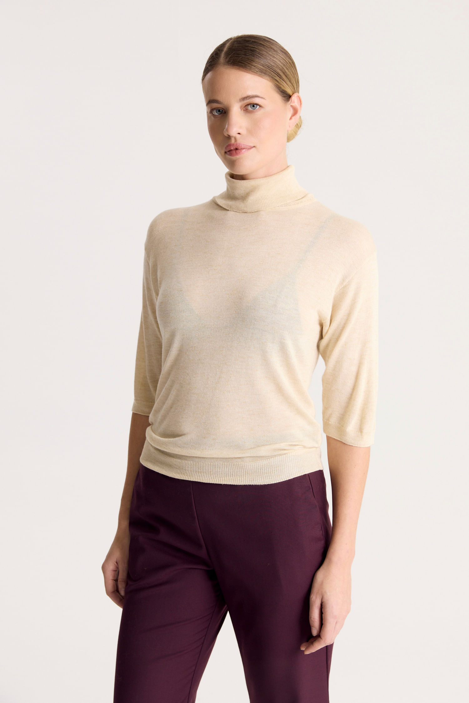 SWEATER TURTLE ESSENTIAL LUREX