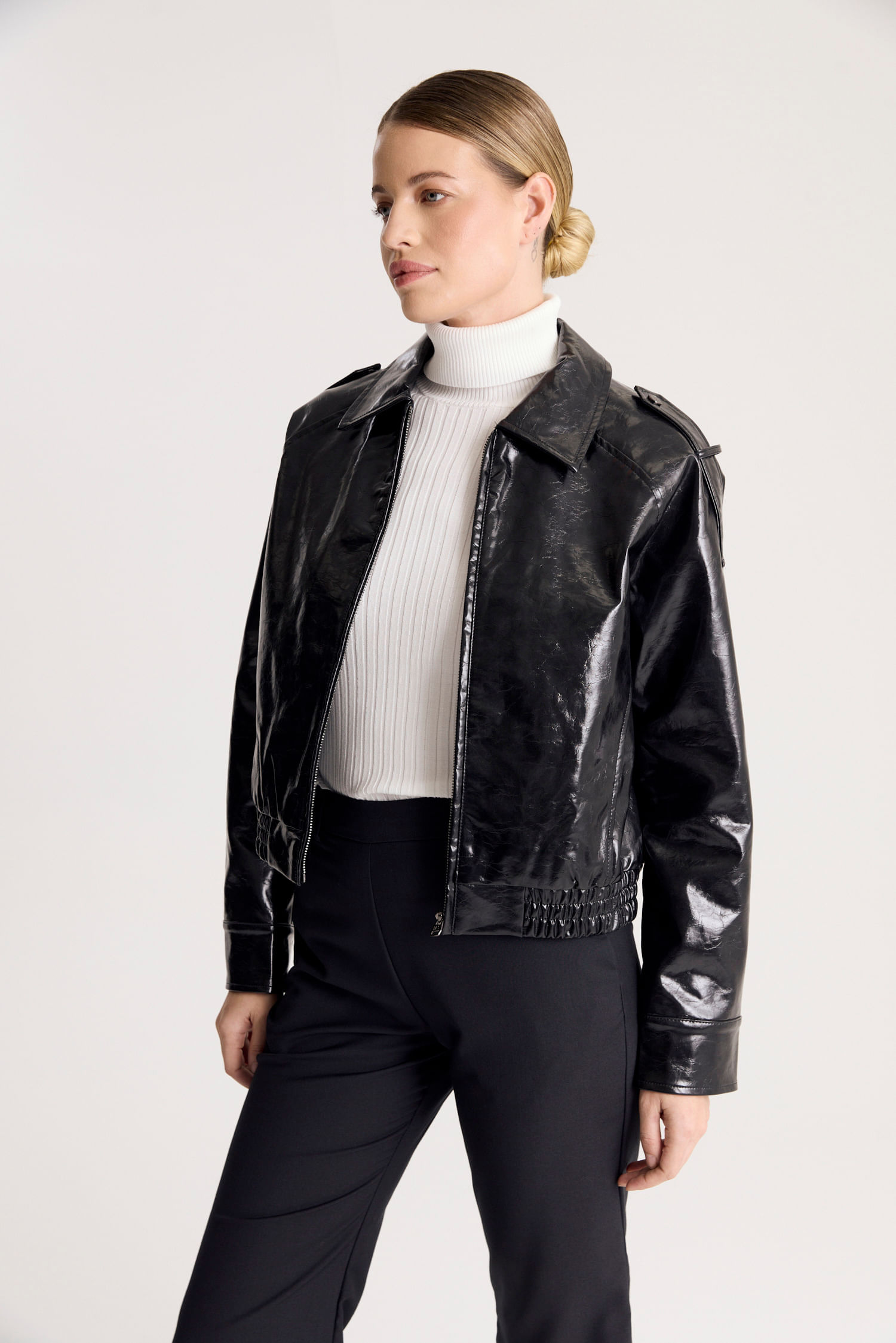 Bomber vegan leather Desiderata — imagen 3