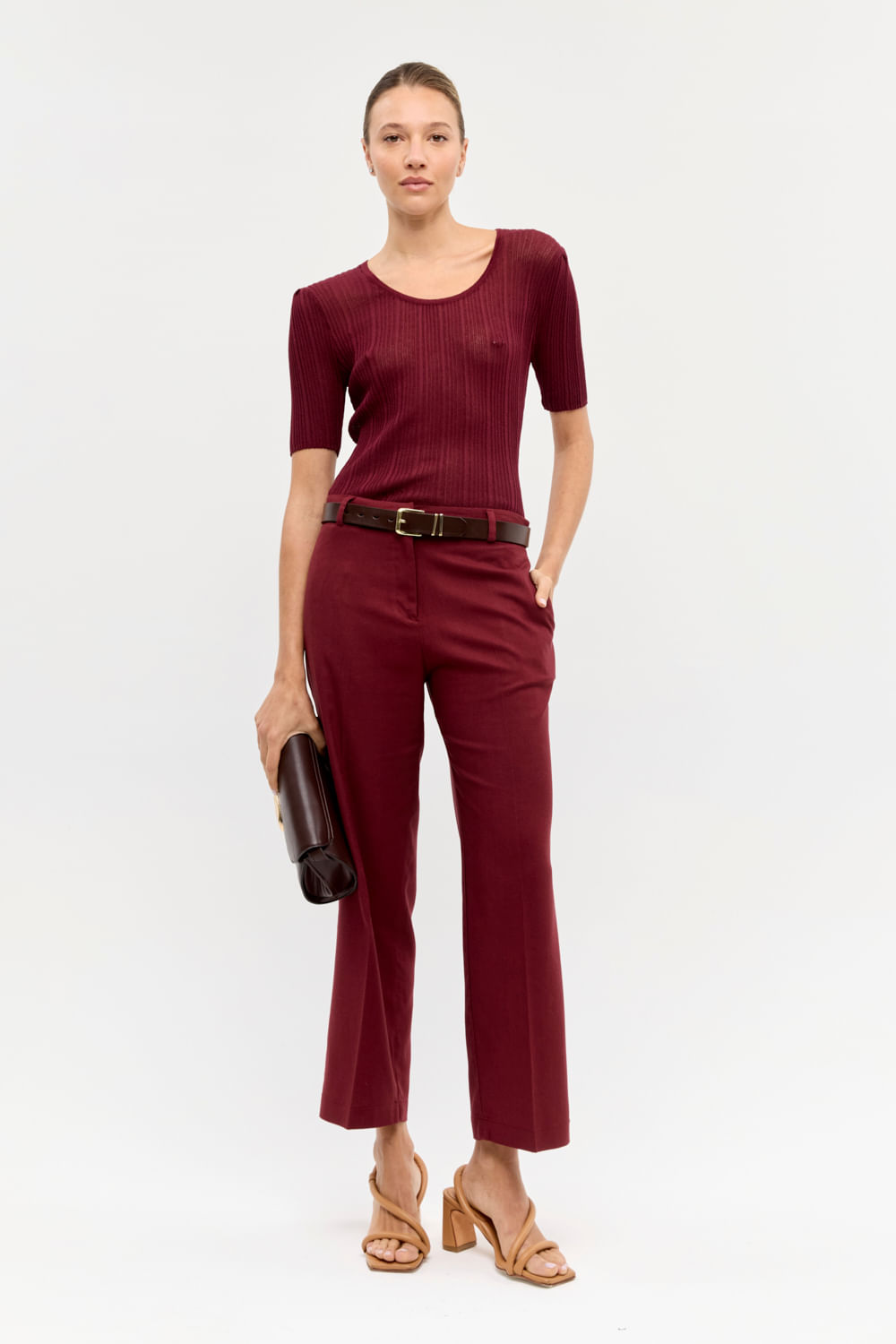SWEATER PUFF SLEEVES LILA