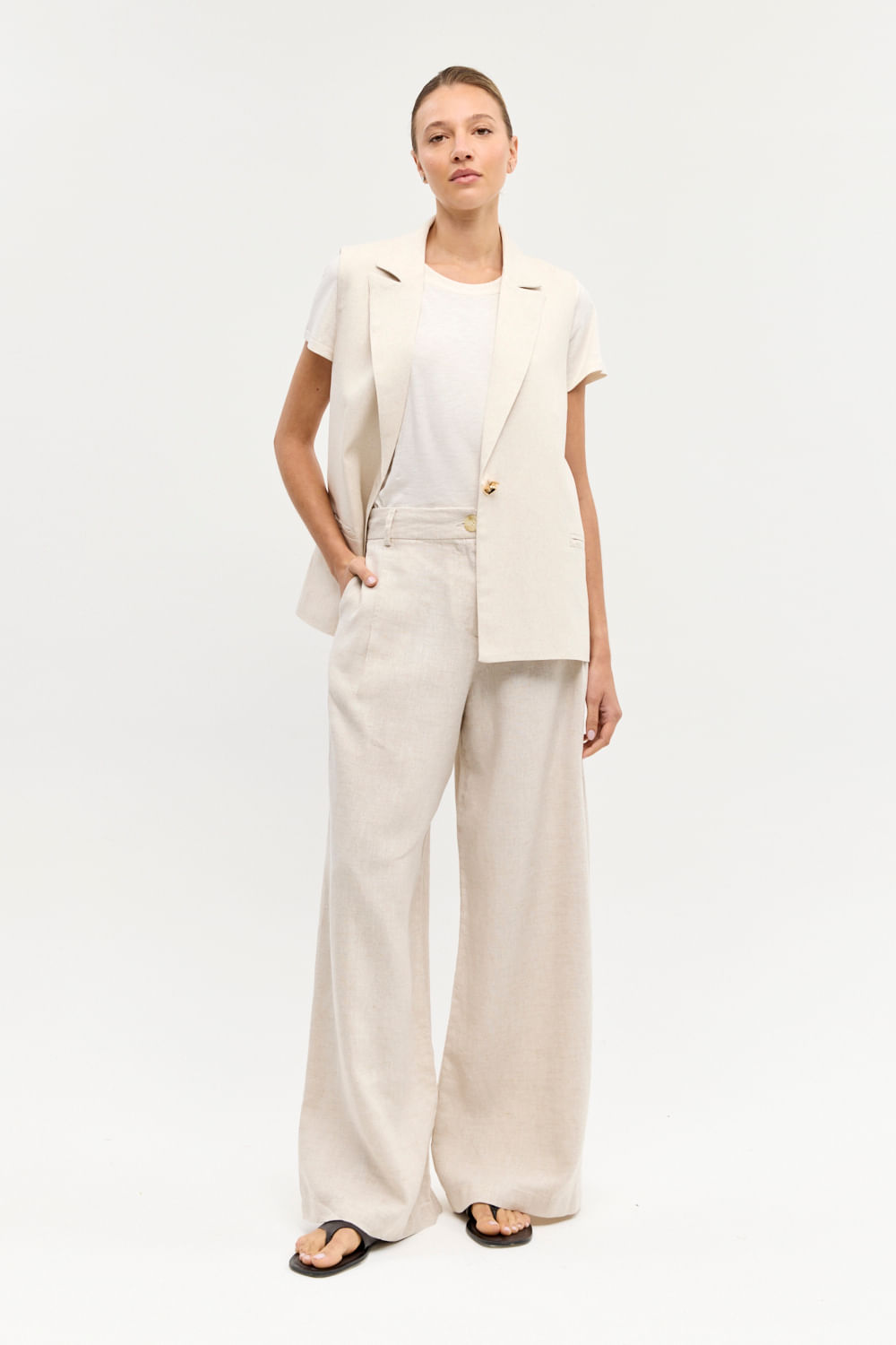 Pantalón de lino premium toscana de Desiderata