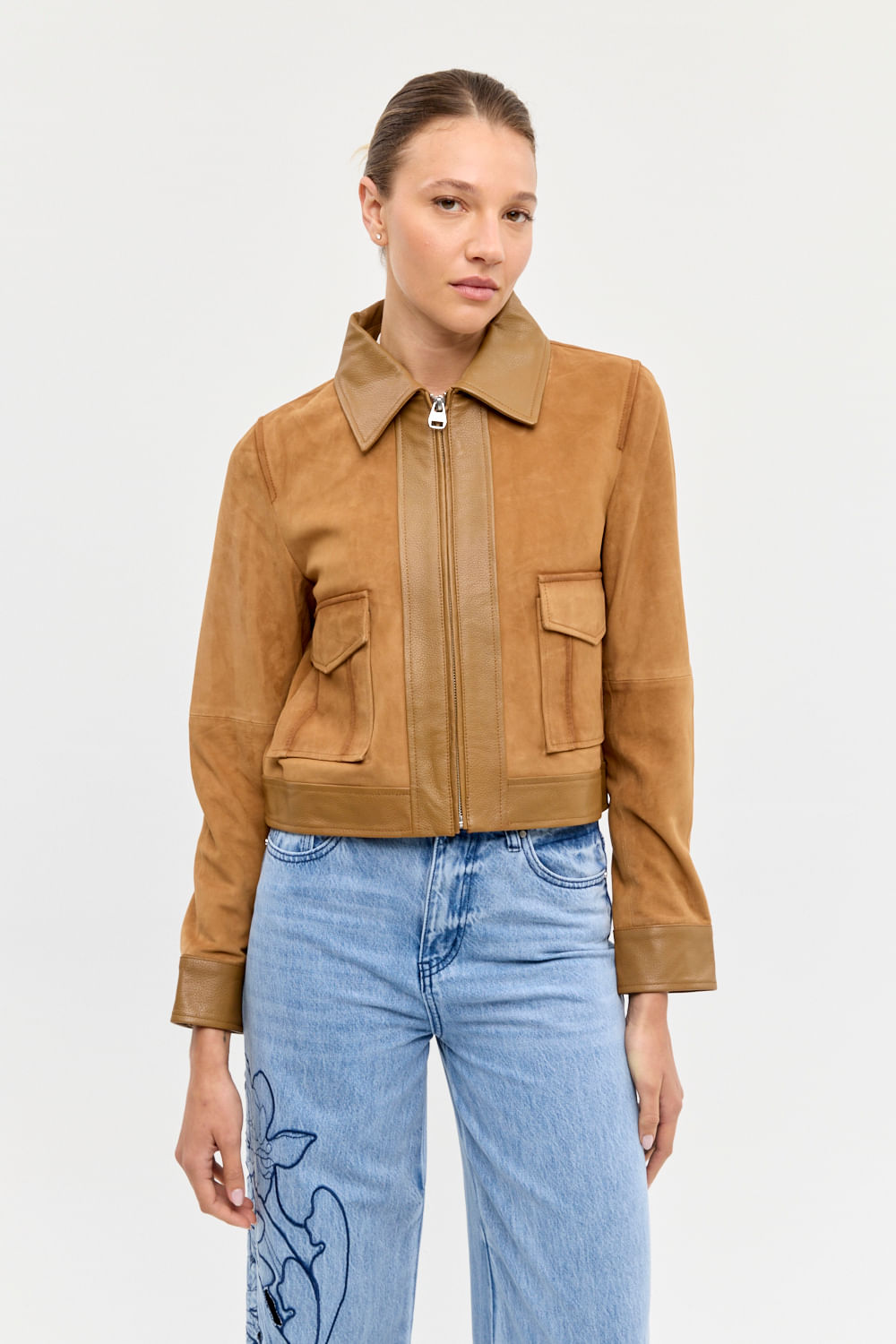 Chaqueta suede worn Desiderata