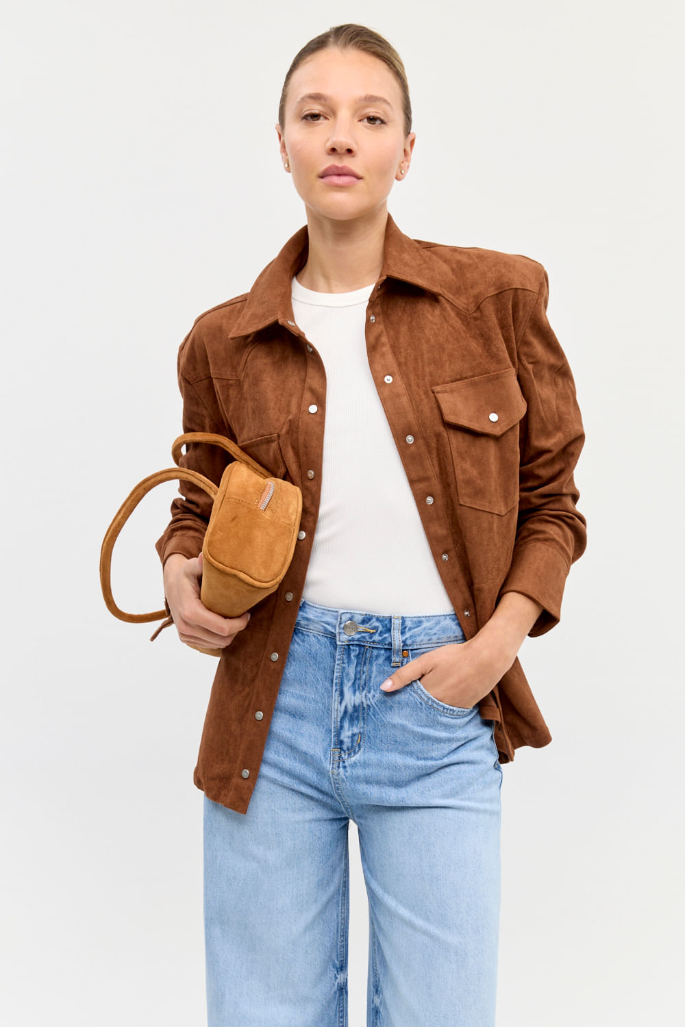 CAMISA VEGAN SUEDE