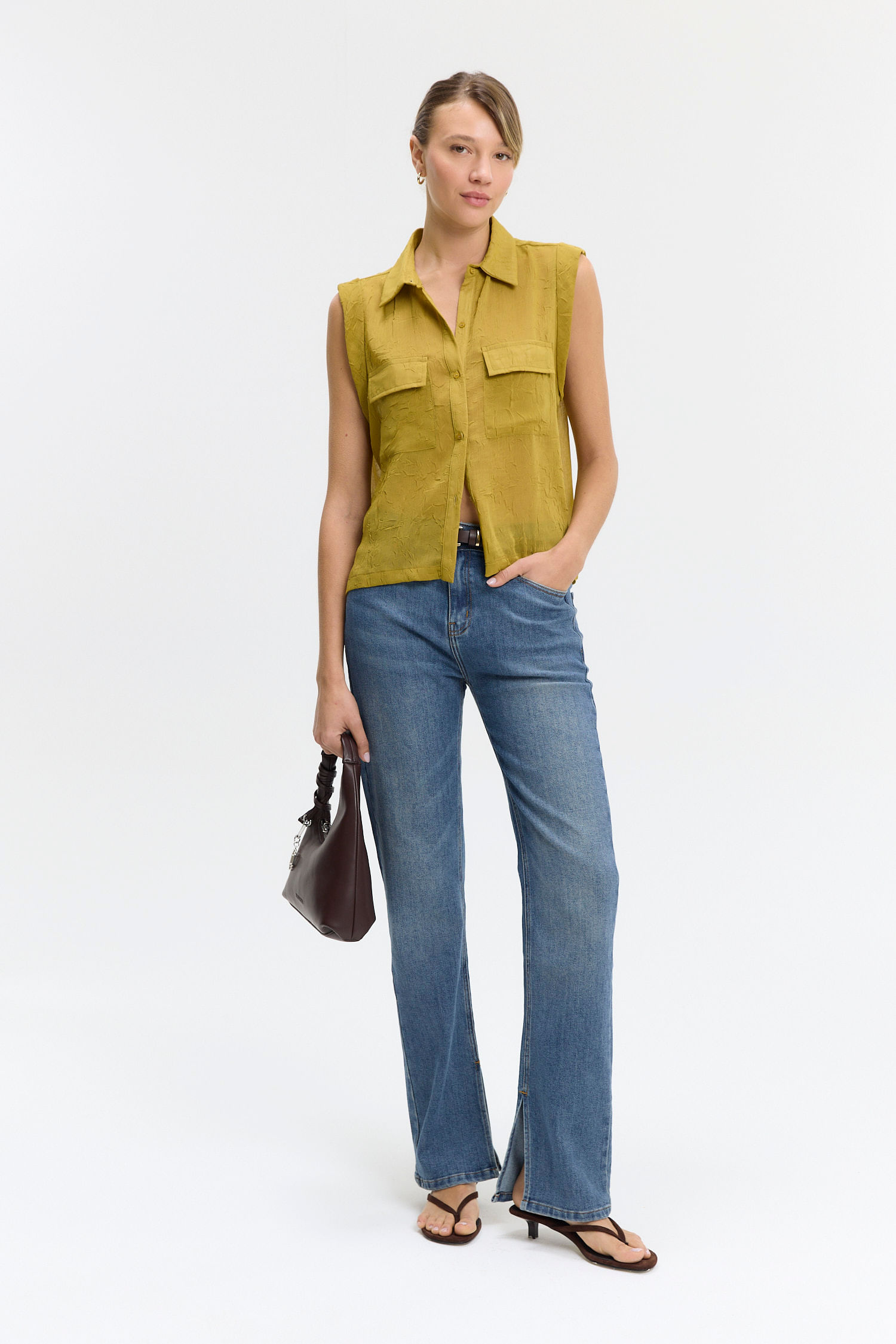 CAMISA CRINKLE SHEER LARA