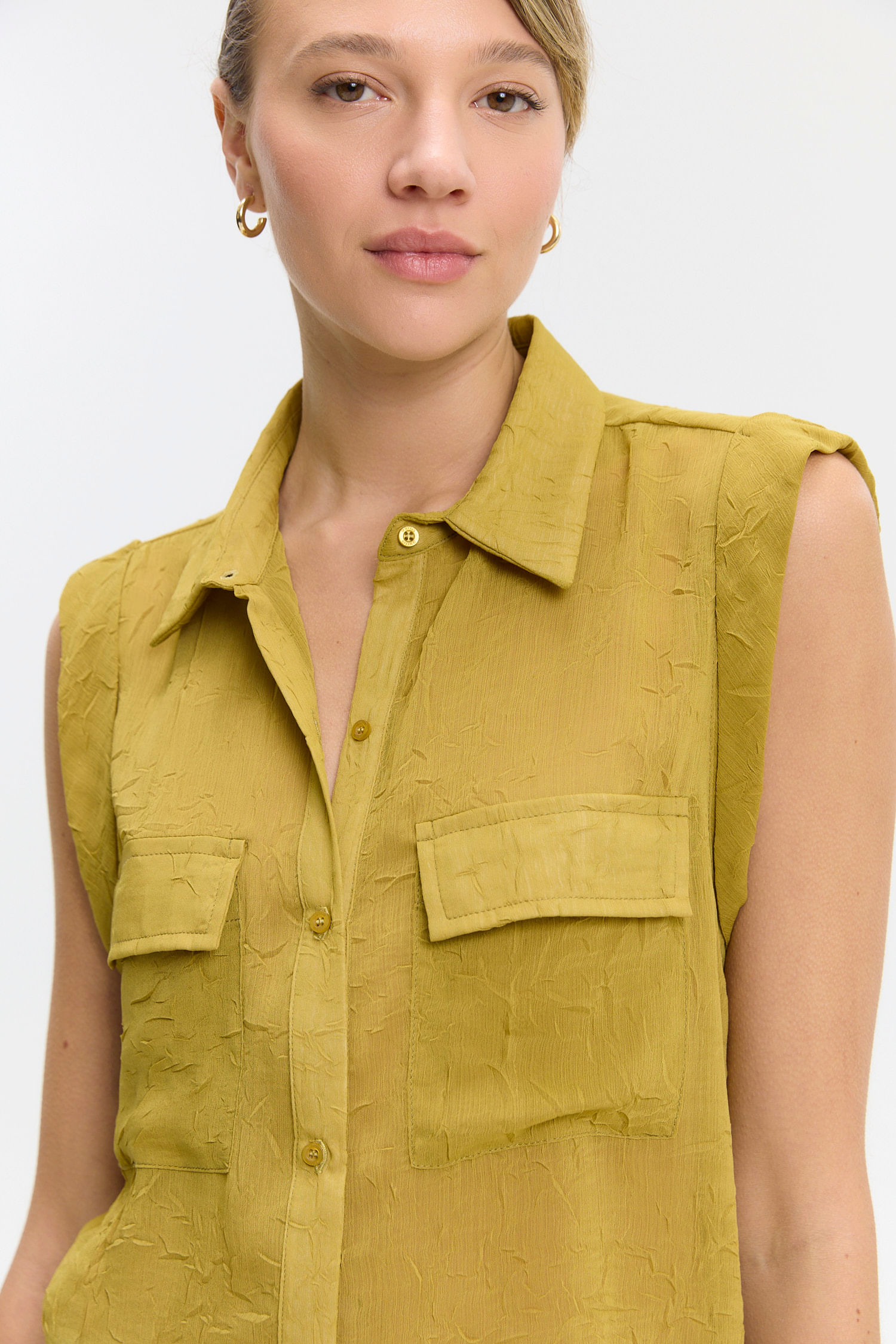 CAMISA CRINKLE SHEER LARA — imagen 3