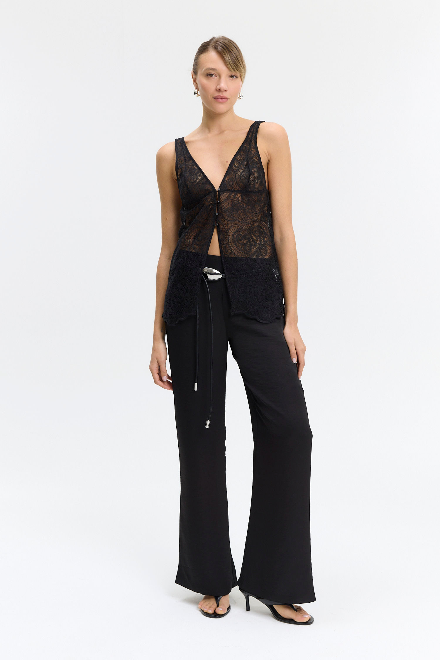 TOP LONG LACE
