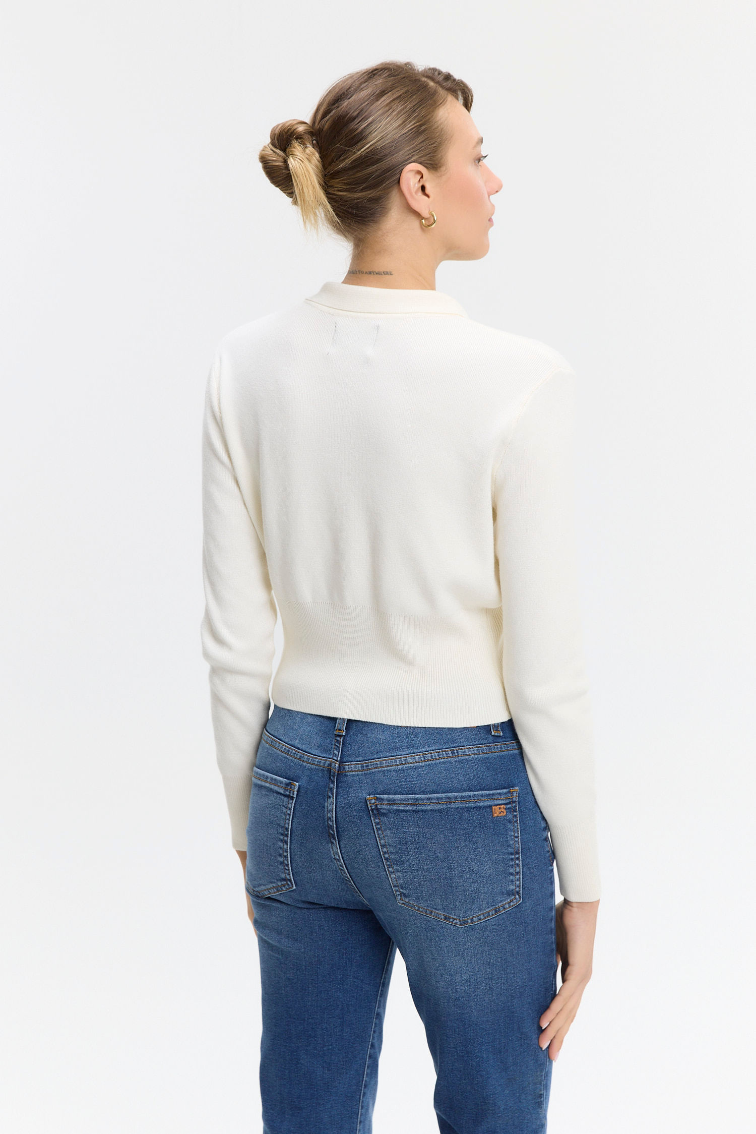 SWEATER CARDIGAN POLO ZITA — imagen 4