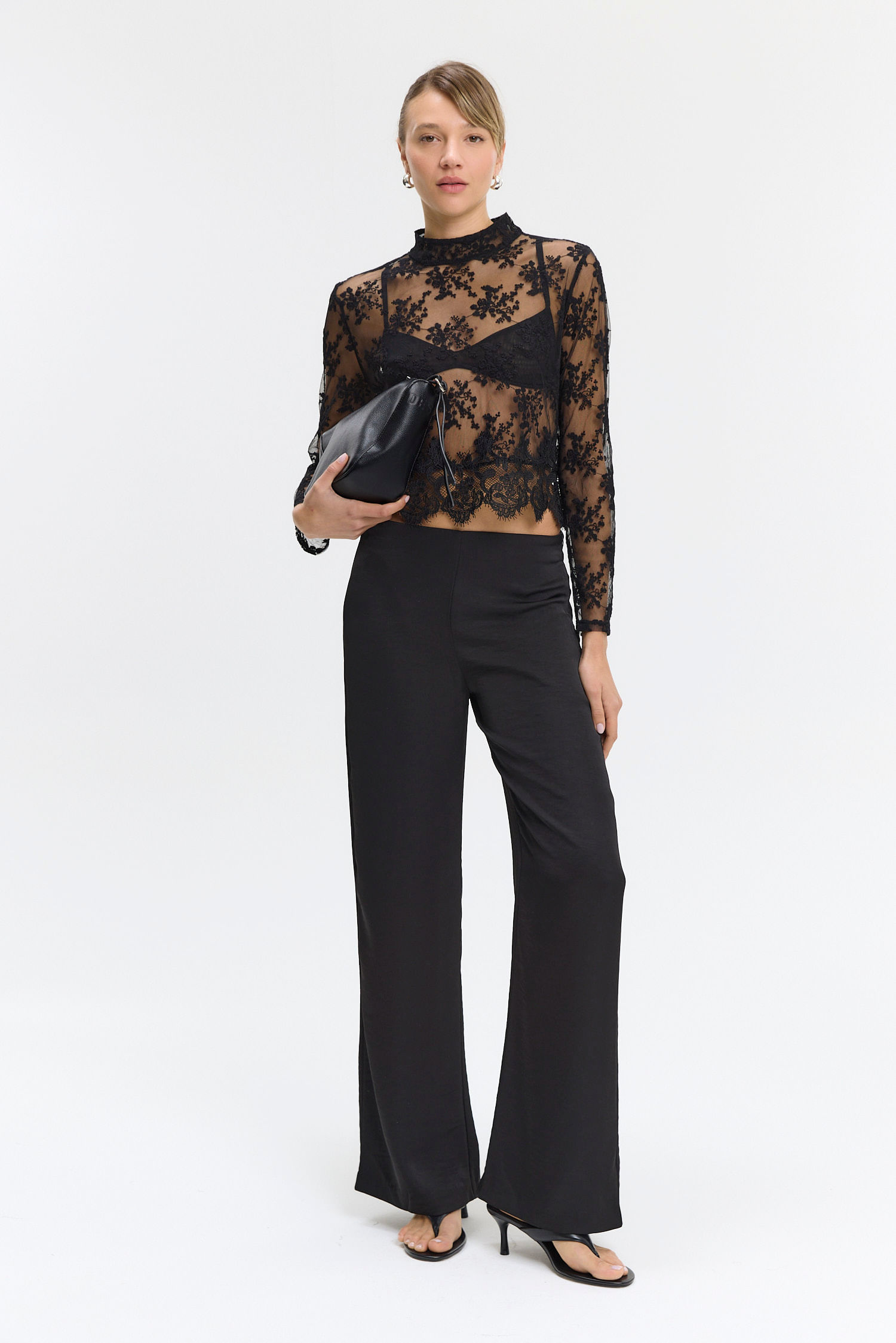 TOP BLUSA TURTLE LACE