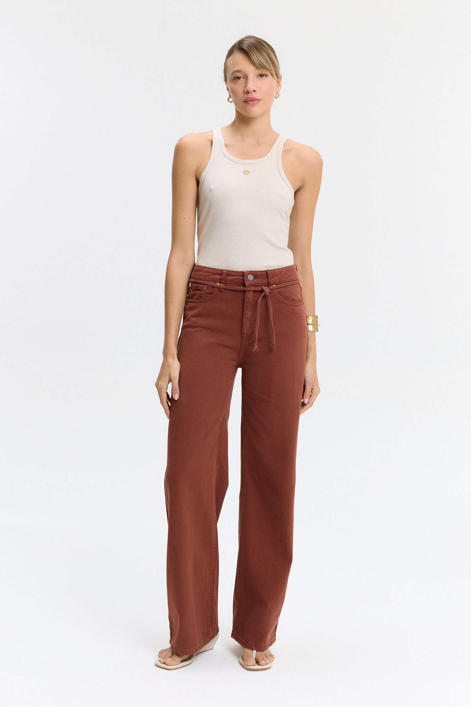 JEAN ALICE RAINBOW WIDE LEG