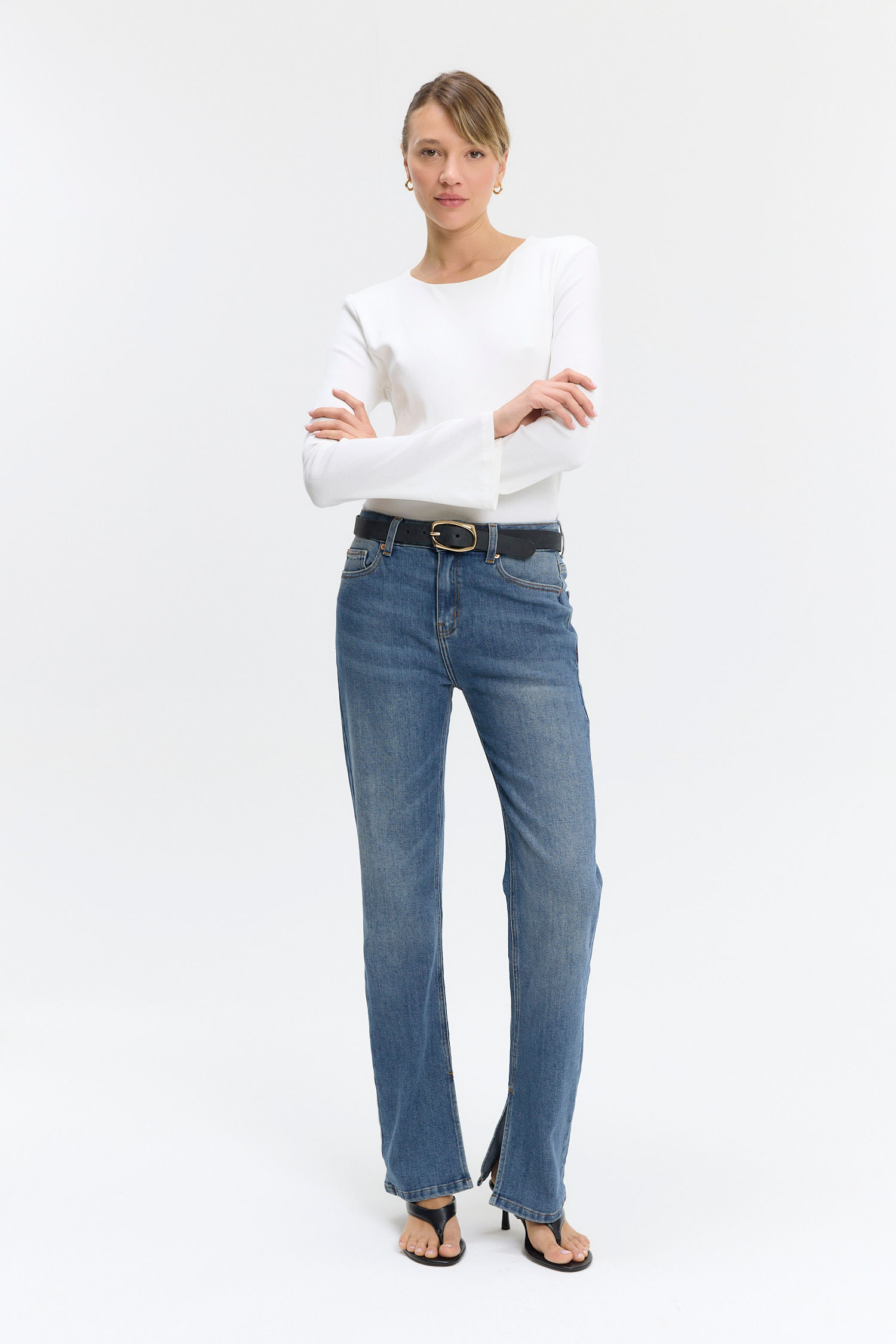 Jean Anna slim slit